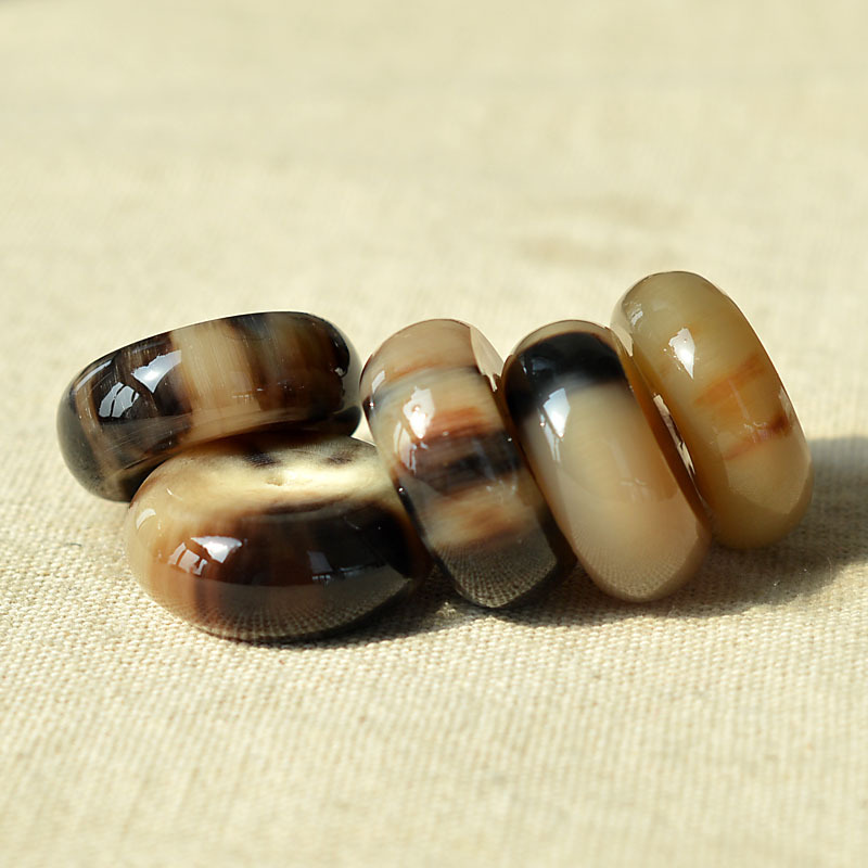Health Wellness Bracelet - Tibet doğal yak boynuzu barış kolyesi,