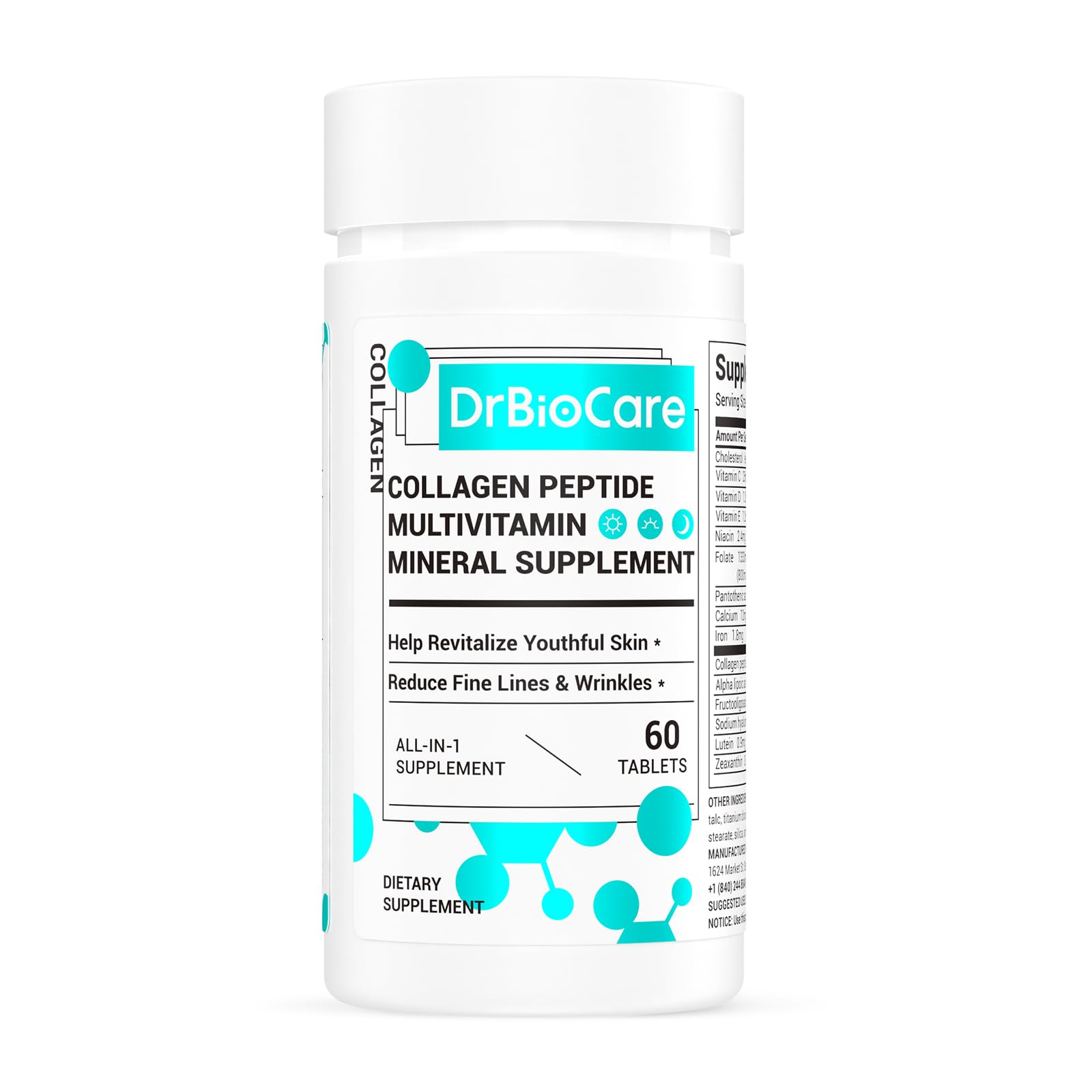 Health & Wellness Vector - D3, C, E, B-Kompleksi ve Probiyotikler