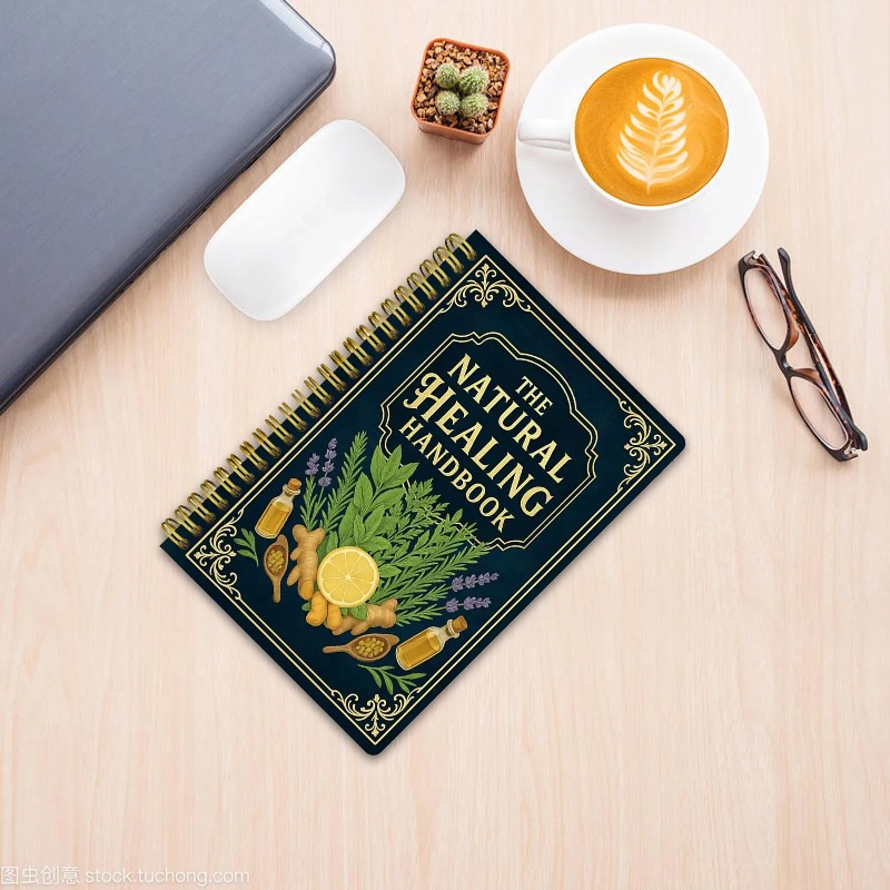 Health & Wellness Vector - Doğal Terapi El Kitabı, bütünsel sağlık