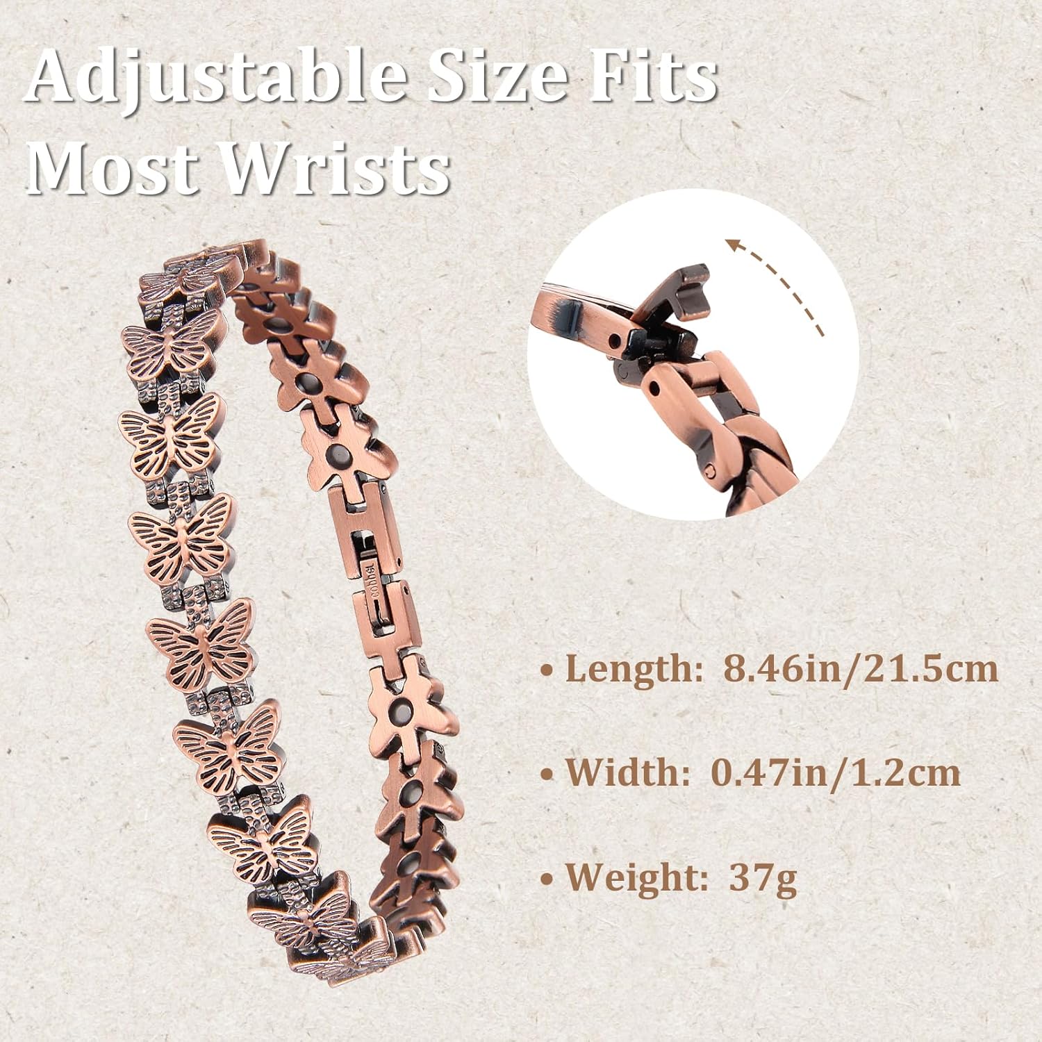 GMOX Premium Bakır Manyetik Bi - Health Wellness Bracelet incelemesi ve fiyatı