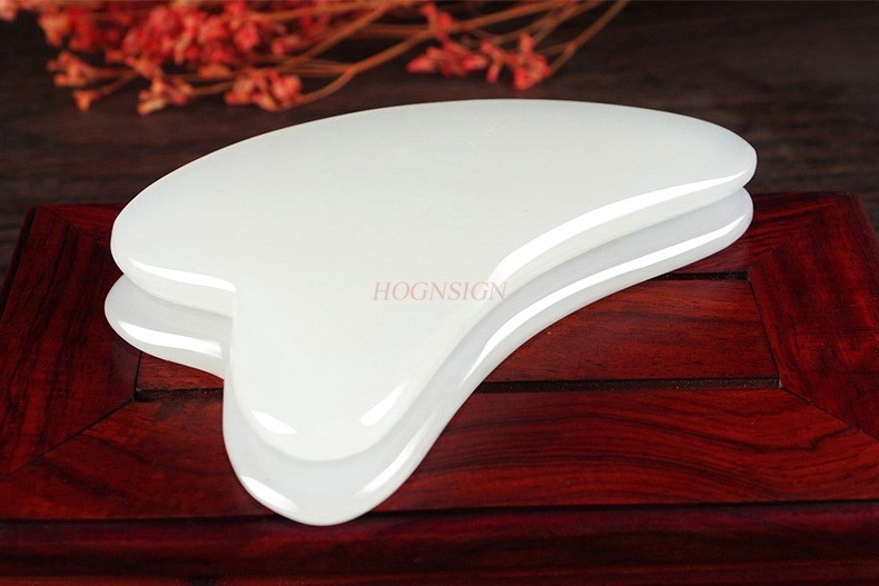 2 adet Doğal yeşim yüz tıraş t - Jade Gua Sha Tool incelemesi ve fiyatı