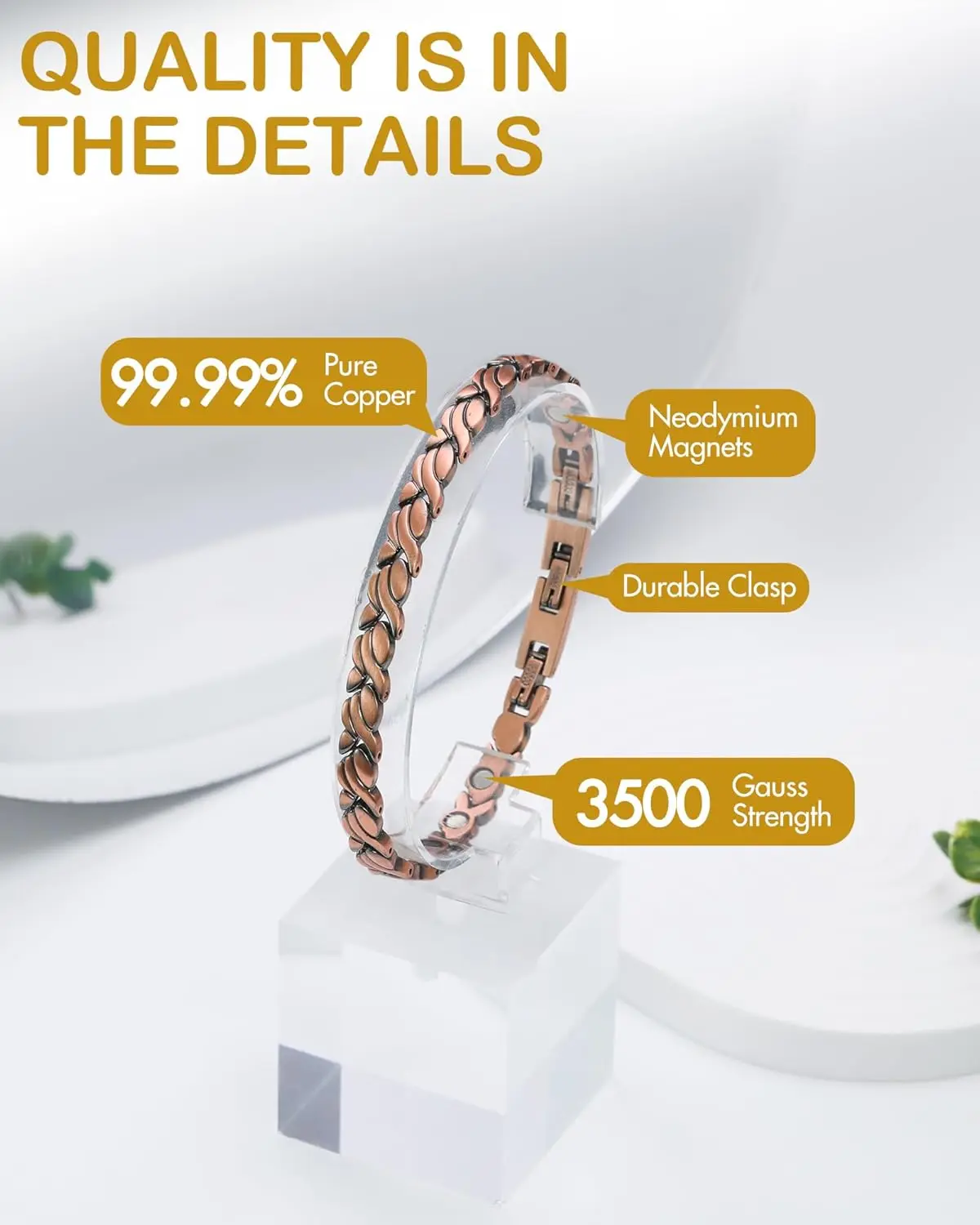 ARADOO Kadınlar için Saf Bakır - Health Wellness Bracelet incelemesi ve fiyatı