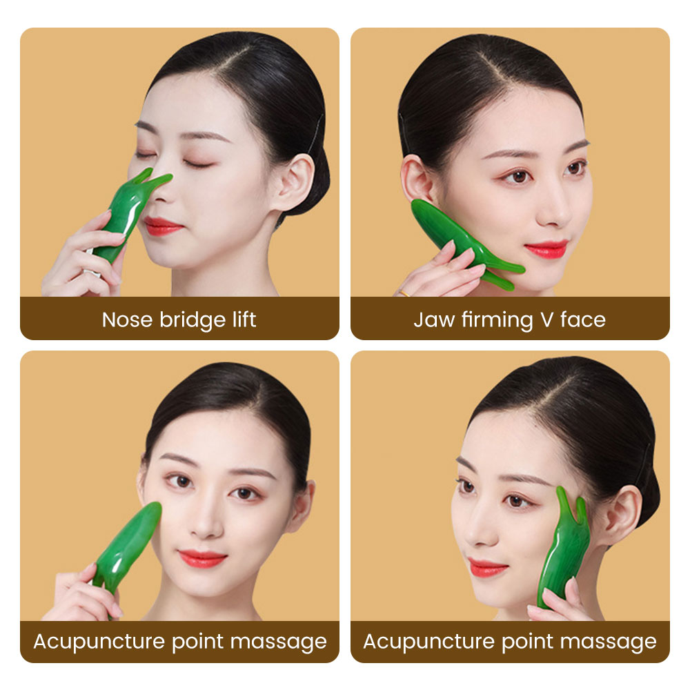 Reçine Gua Sha Taşı, Doğal Yeş - Jade Gua Sha Tool incelemesi ve fiyatı