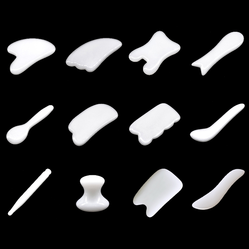 Doğal beyaz yeşim Gua Sha kuru - Jade Gua Sha Tool incelemesi ve fiyatı