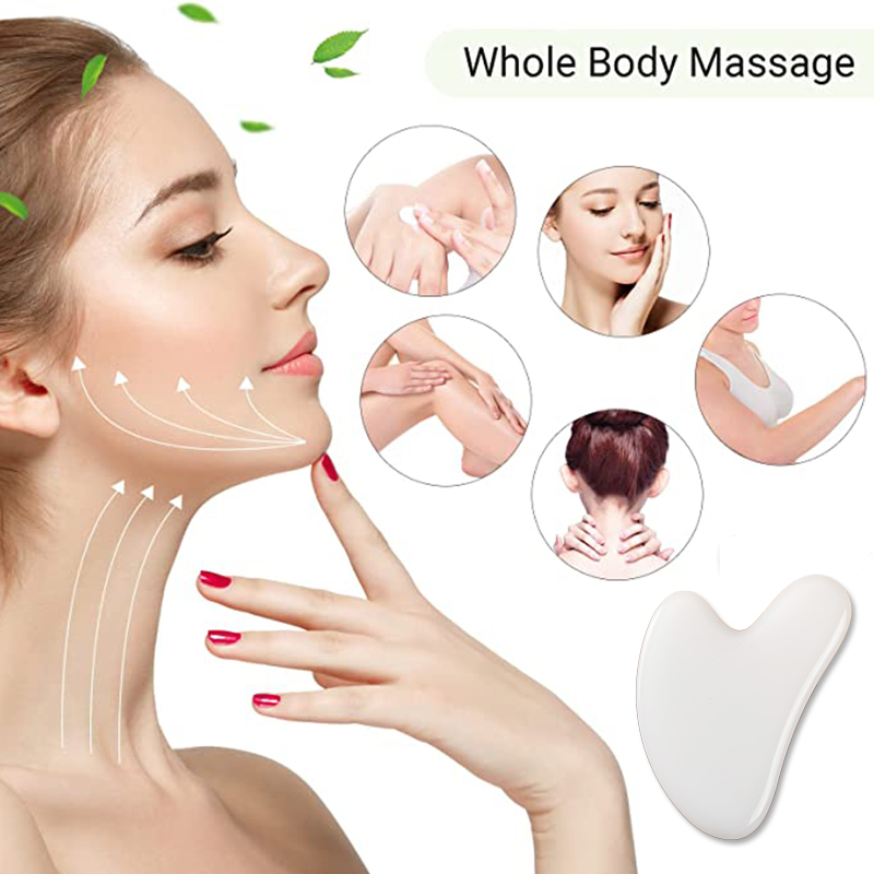 Doğal beyaz yeşim Gua Sha kuru - Jade Gua Sha Tool incelemesi ve fiyatı