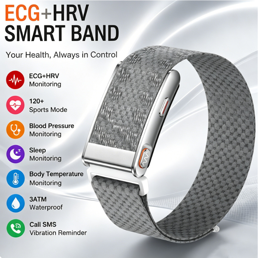 Akıllı Sağlık Bilekliği EKG HR - Health Wellness Bracelet incelemesi ve fiyatı