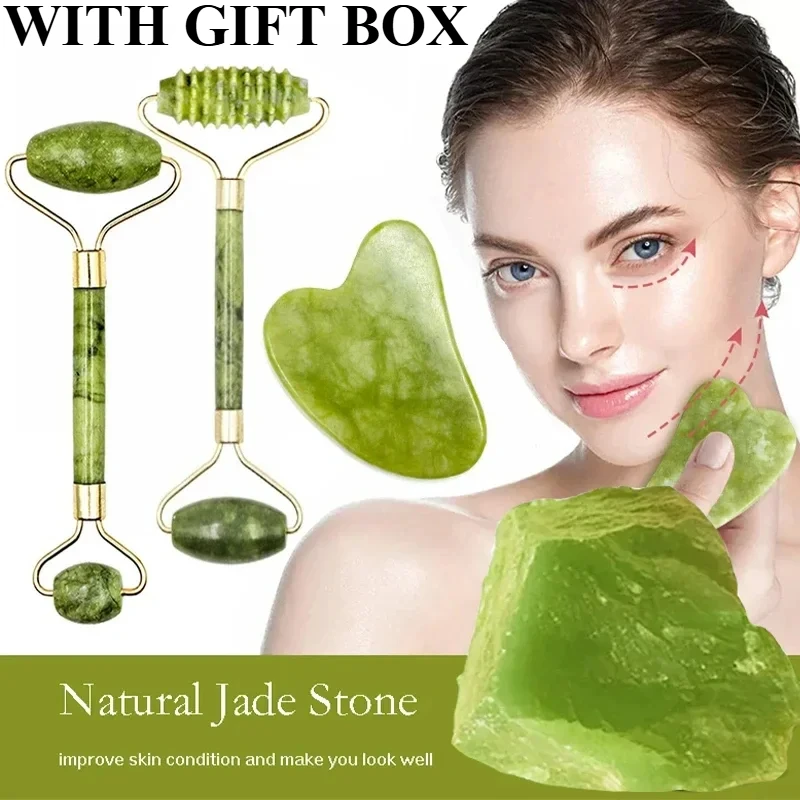 Doğal Yeşim Rulo Yüz Gua Sha D - Jade Gua Sha Tool incelemesi ve fiyatı