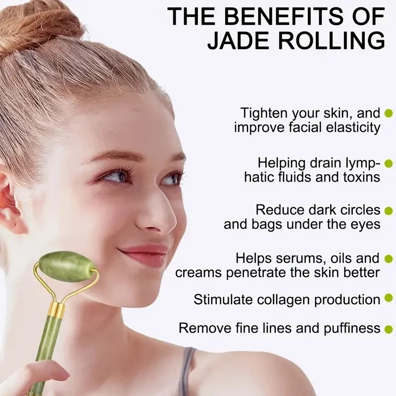 Doğal Yeşim Rulo Yüz Gua Sha D - Jade Gua Sha Tool incelemesi ve fiyatı